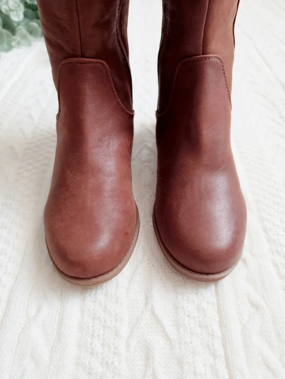 GB Girl Brown Genuine Leather Riding Boots Size 3M